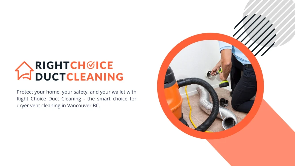 Right Choice Dryer Duct Cleaning service Facebook banner.